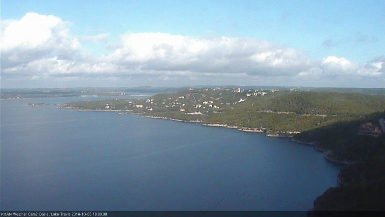 Lake Travis webcam, October 5, 2016 9:30 AM CT