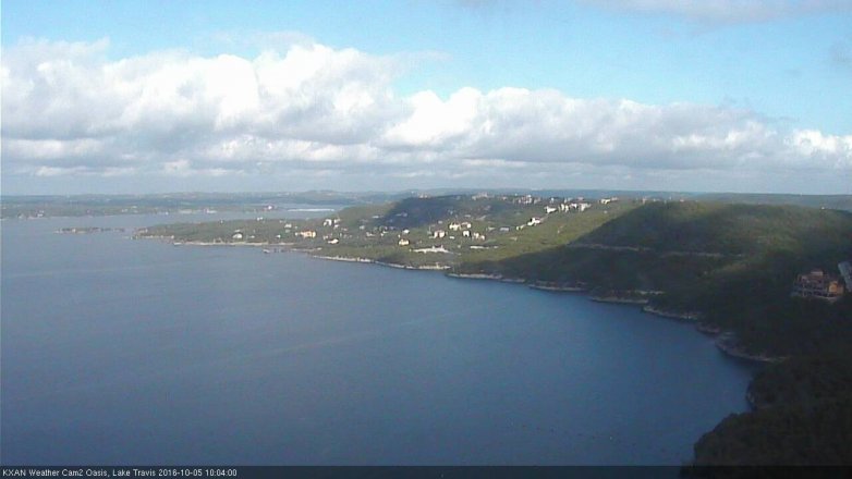 Lake Travis webcam, October 5, 2016 9:35 AM CT