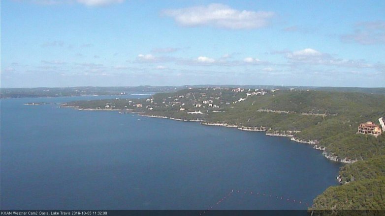 Lake Travis webcam, October 5, 2016 10:35 AM CT