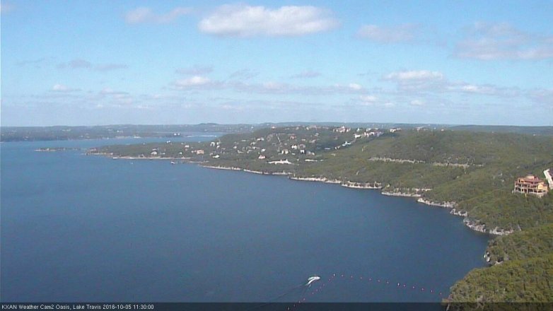 Lake Travis webcam, October 5, 2016 10:50 AM CT