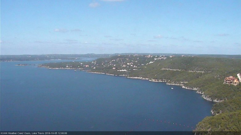 Lake Travis webcam, October 5, 2016 11:05 AM CT