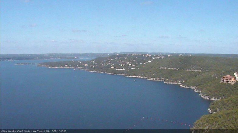 Lake Travis webcam, October 5, 2016 11:10 AM CT