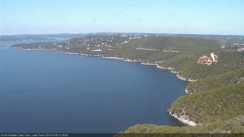 Lake Travis webcam, October 5, 2016 11:45 AM CT