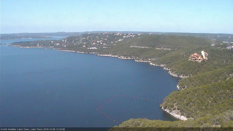Lake Travis webcam, October 5, 2016 11:55 AM CT
