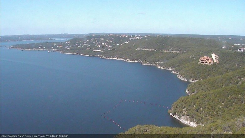 Lake Travis webcam, October 5, 2016 12:15 PM CT