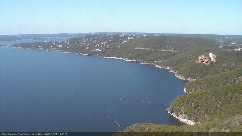 Lake Travis webcam, October 5, 2016 12:35 PM CT