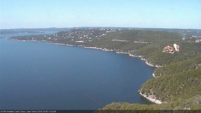 Lake Travis webcam, October 5, 2016 12:50 PM CT
