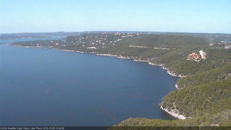 Lake Travis webcam, October 5, 2016 1:00 PM CT