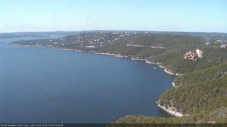 Lake Travis webcam, October 5, 2016 2:05 PM CT