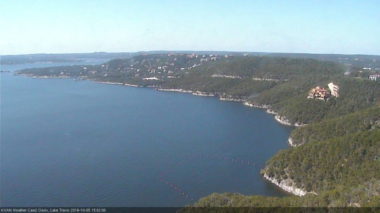 Lake Travis webcam, October 5, 2016 2:20 PM CT