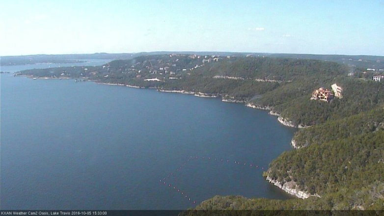 Lake Travis webcam, October 5, 2016 2:40 PM CT