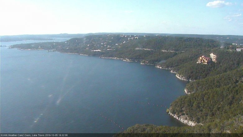 Lake Travis webcam, October 5, 2016 3:40 PM CT