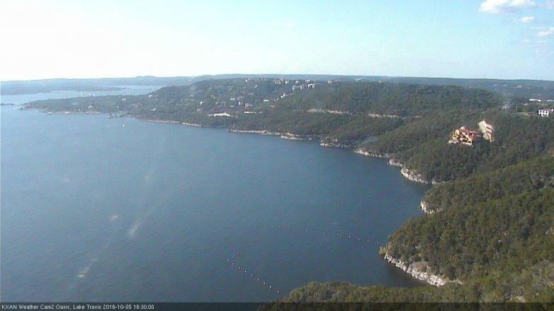 Lake Travis webcam, October 5, 2016 3:45 PM CT
