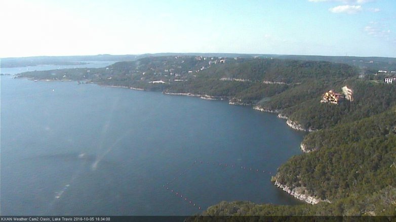 Lake Travis webcam, October 5, 2016 3:55 PM CT