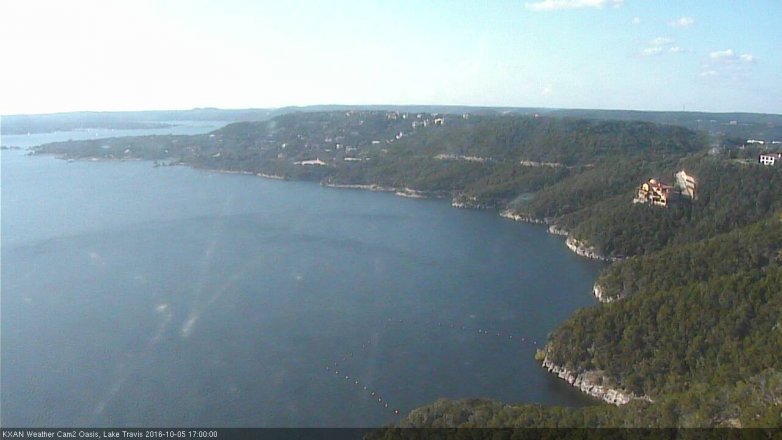 Lake Travis webcam, October 5, 2016 4:15 PM CT