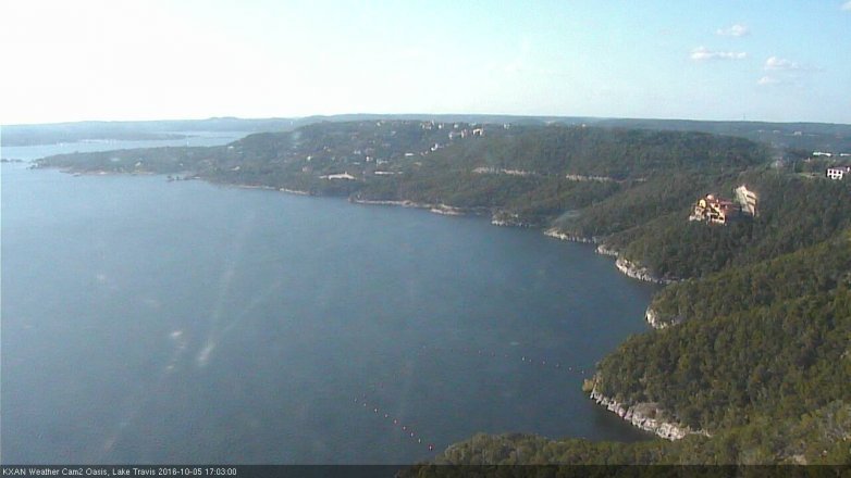 Lake Travis webcam, October 5, 2016 4:35 PM CT
