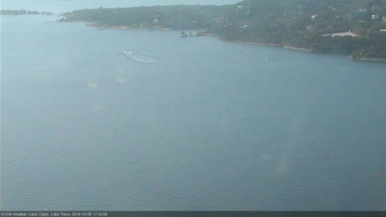 Lake Travis webcam, October 5, 2016 4:40 PM CT
