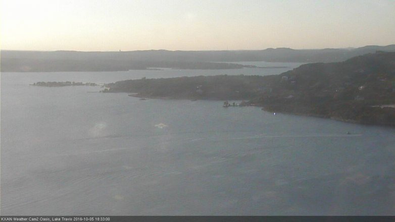 Lake Travis webcam, October 5, 2016 6:00 PM CT
