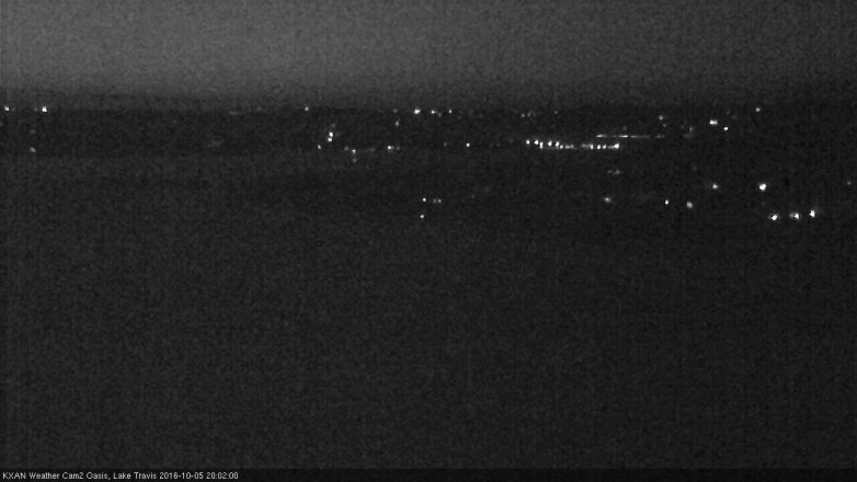 Lake Travis webcam, October 5, 2016 7:10 PM CT