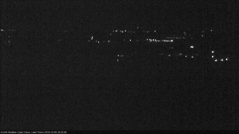 Lake Travis webcam, October 5, 2016 7:40 PM CT