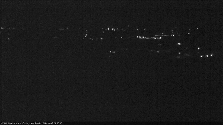 Lake Travis webcam, October 5, 2016 8:10 PM CT