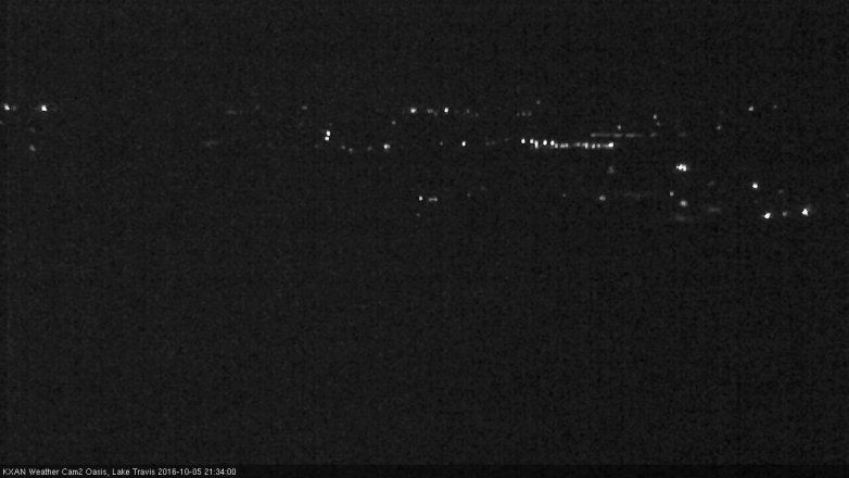 Lake Travis webcam, October 5, 2016 8:40 PM CT