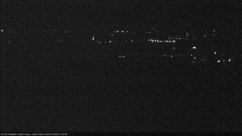 Lake Travis webcam, October 5, 2016 9:00 PM CT