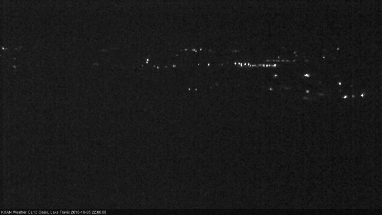Lake Travis webcam, October 5, 2016 9:05 PM CT
