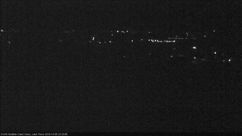 Lake Travis webcam, October 5, 2016 9:45 PM CT