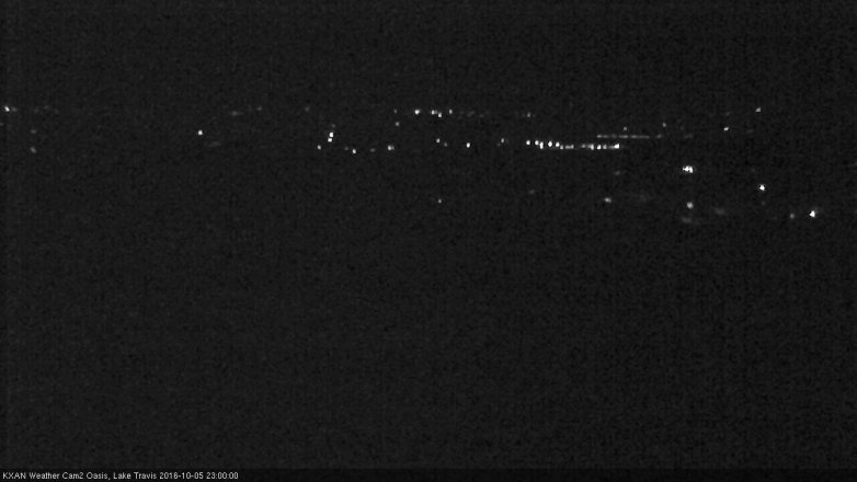 Lake Travis webcam, October 5, 2016 10:05 PM CT