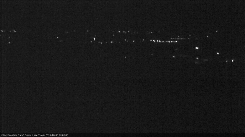 Lake Travis webcam, October 5, 2016 10:20 PM CT