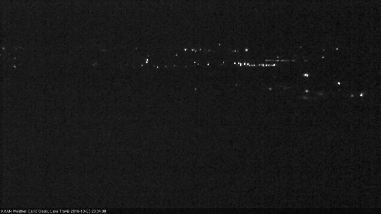 Lake Travis webcam, October 5, 2016 10:55 PM CT