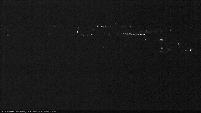 Lake Travis webcam, October 5, 2016 11:15 PM CT