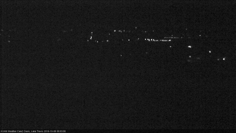 Lake Travis webcam, October 5, 2016 11:25 PM CT