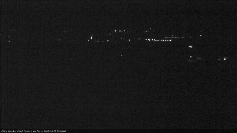 Lake Travis webcam, October 5, 2016 11:55 PM CT