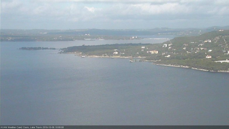 Lake Travis webcam, October 6, 2016 9:10 AM CT