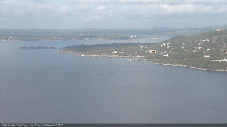 Lake Travis webcam, October 6, 2016 9:15 AM CT