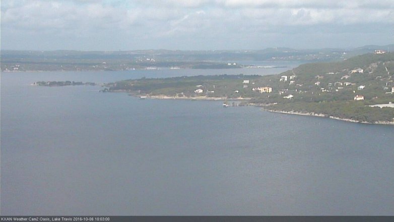 Lake Travis webcam, October 6, 2016 9:25 AM CT