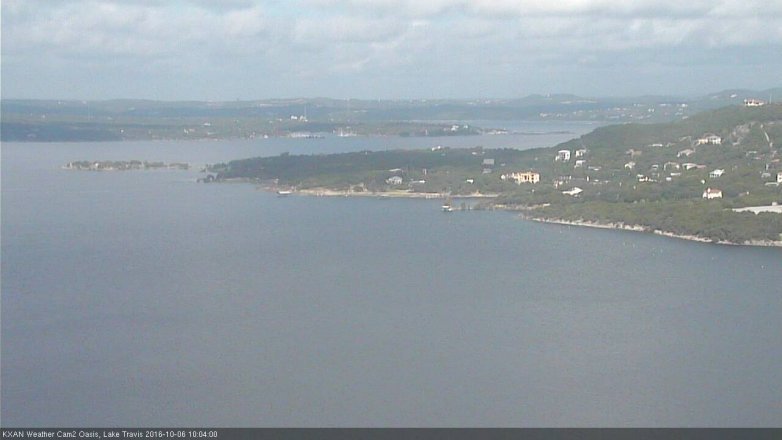 Lake Travis webcam, October 6, 2016 9:35 AM CT