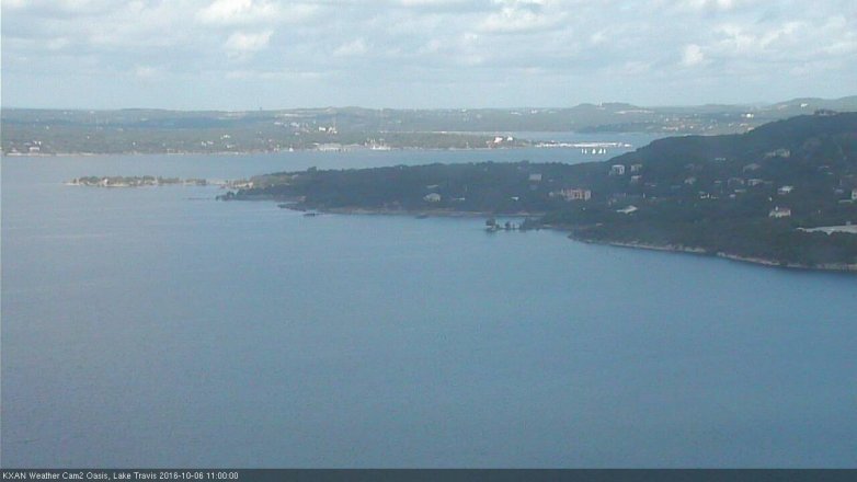 Lake Travis webcam, October 6, 2016 10:20 AM CT