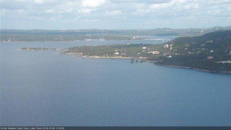 Lake Travis webcam, October 6, 2016 10:25 AM CT