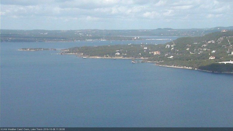 Lake Travis webcam, October 6, 2016 10:50 AM CT