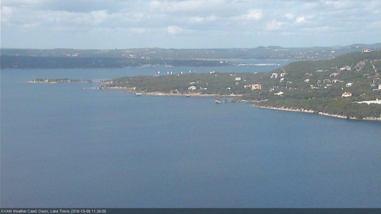 Lake Travis webcam, October 6, 2016 10:55 AM CT