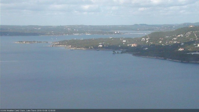 Lake Travis webcam, October 6, 2016 11:10 AM CT