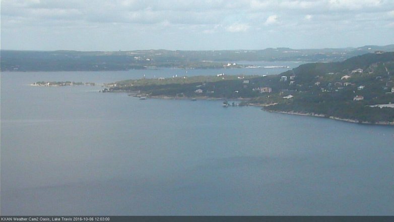 Lake Travis webcam, October 6, 2016 11:20 AM CT