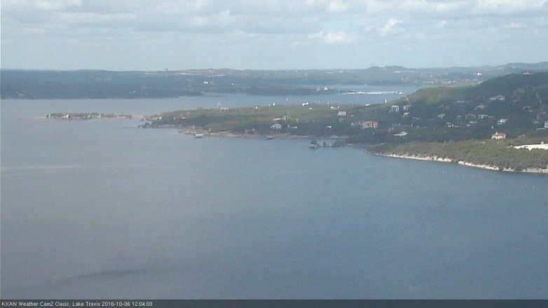 Lake Travis webcam, October 6, 2016 11:30 AM CT