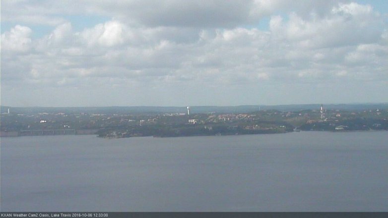 Lake Travis webcam, October 6, 2016 11:40 AM CT