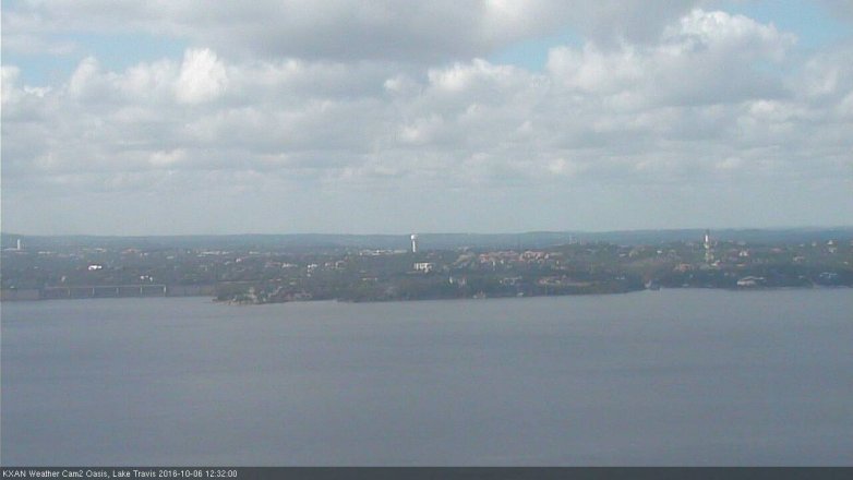 Lake Travis webcam, October 6, 2016 11:45 AM CT