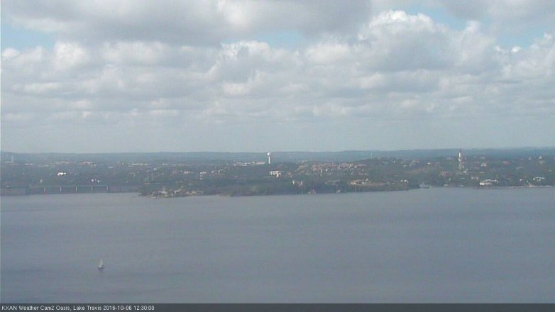 Lake Travis webcam, October 6, 2016 11:50 AM CT