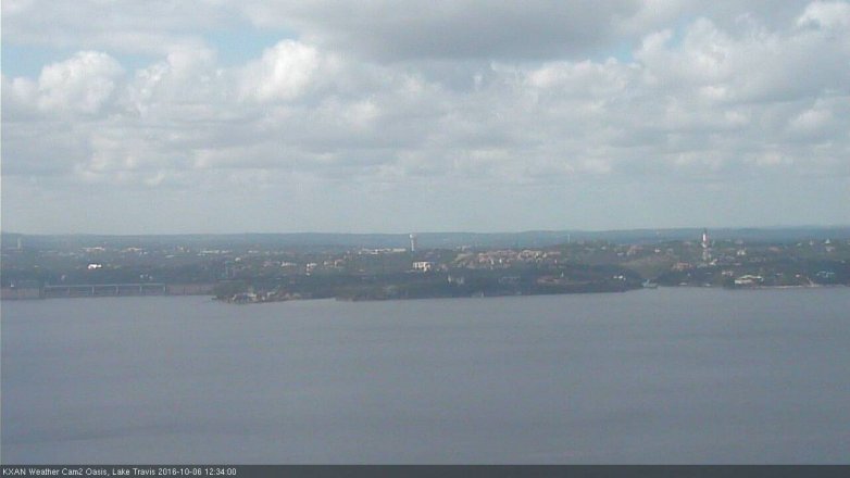 Lake Travis webcam, October 6, 2016 11:55 AM CT